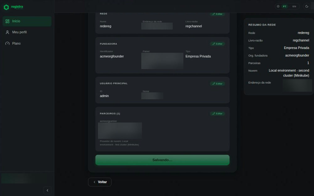Plataforma Blockchain Self-Service — 3